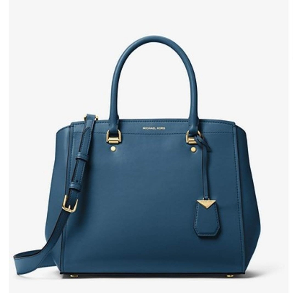 Michael Kors - Benning Chambray -  Blue Satchel Bag - NWT
